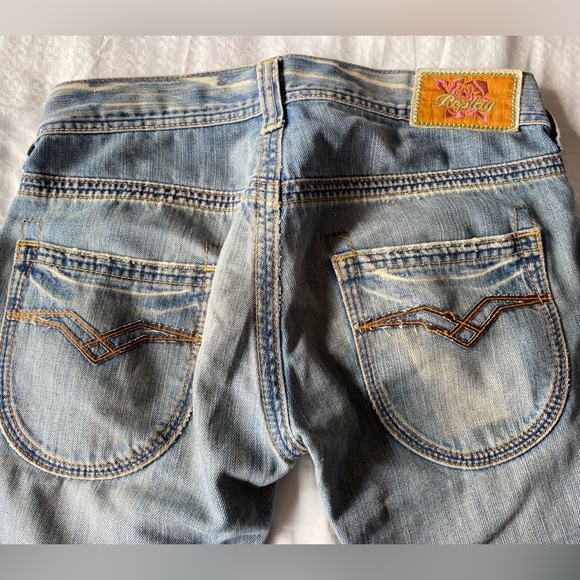 Replay Distressed Antique Wash Jeans Vintage - Picture 14 of 16